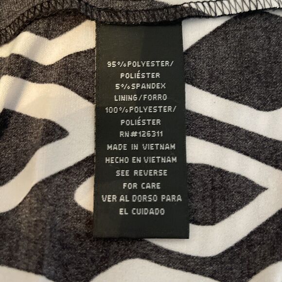 RN STUDIO Women’s Size S Embellished Maxi Dress Black White Polyester Spandex - Picture 5 of 7